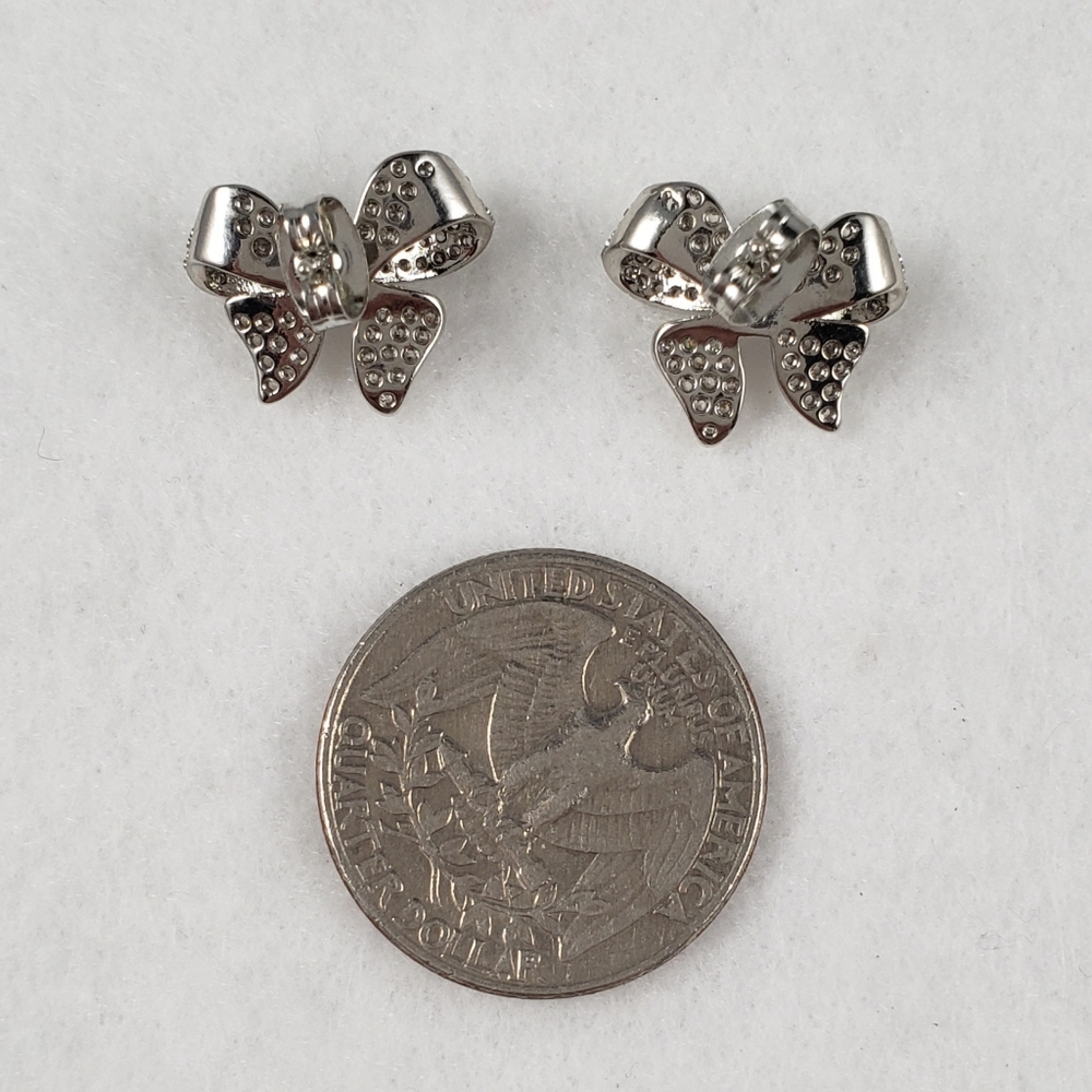 Pave Bow Studs - Picture 5 of 7
